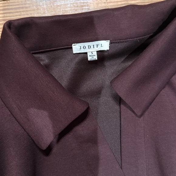 JODIFL Long Sleeve Dress in Deep Brown - Picture 3 of 3